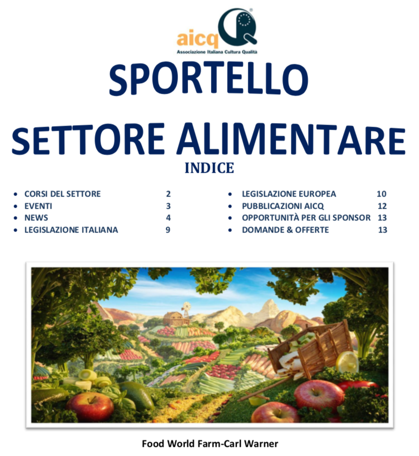 Lo Sportello del Settore Alimentare AICQ