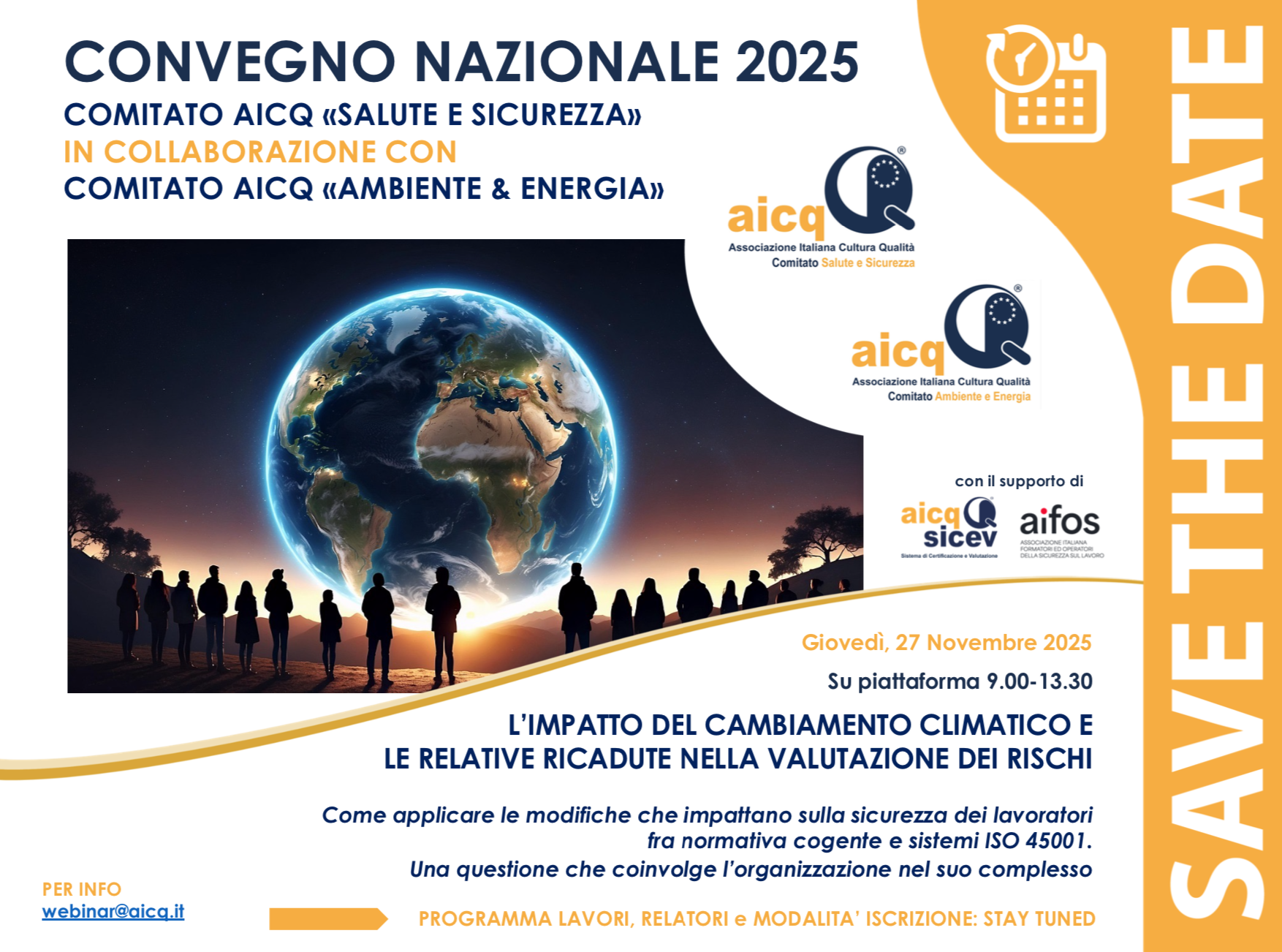 L’impatto del cambiamento climatico e le relative ricadute nella valutazione dei rischi