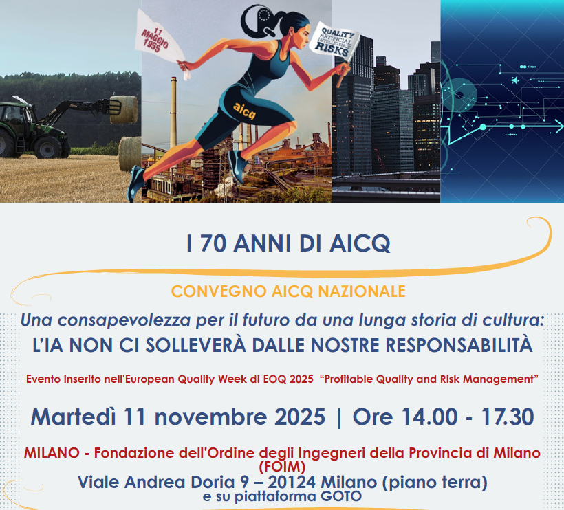Convegno Nazionale AICQ - L'IA non ci solleverà dalle nostre responsabilità