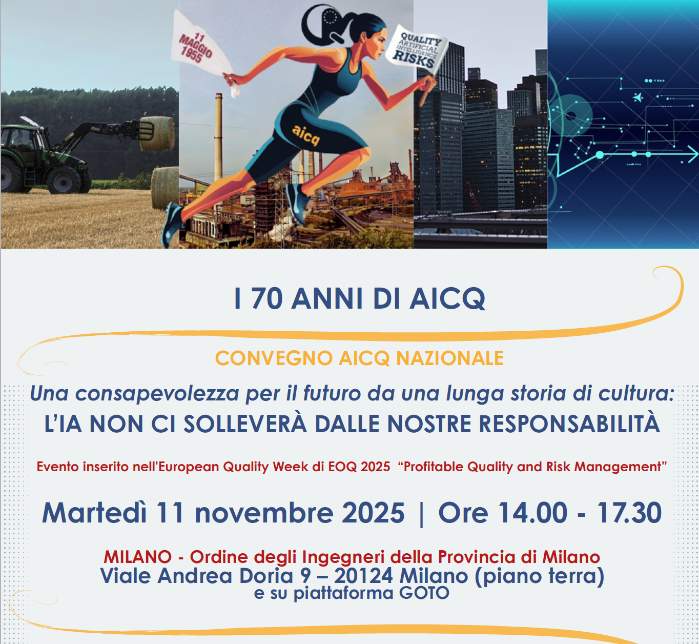 Convegno Nazionale AICQ - L'IA non ci solleverà dalle nostre responsabilità