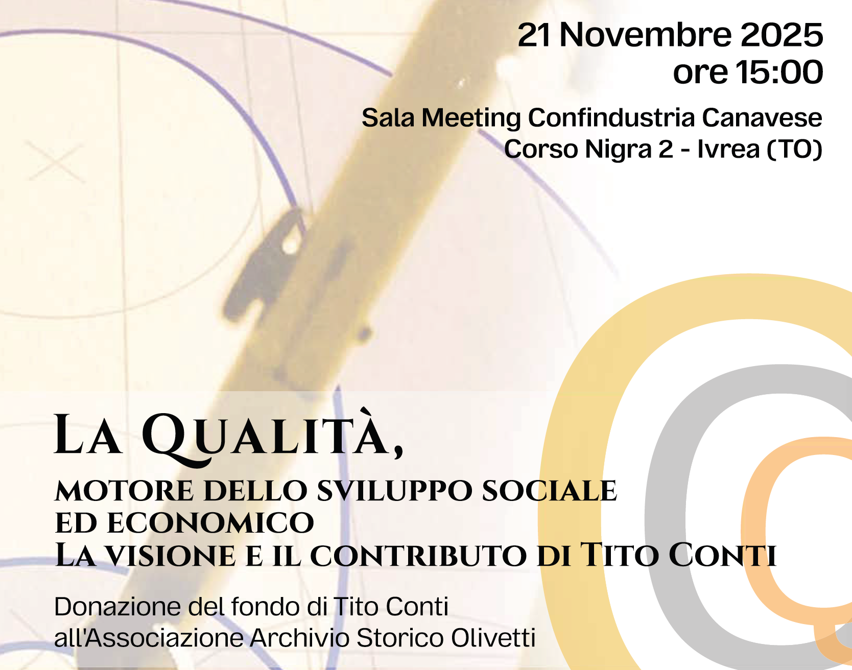"La Qualità, motore dello sviluppo sociale ed economico" - La visione e il contributo di Tito Conti