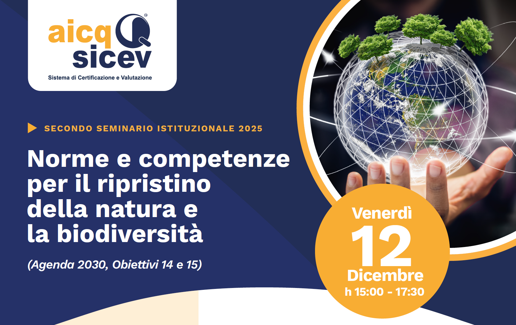 Seminario Istituzionale AICQ SICEV 2025 - Norme e competenze per il ripristino della natura e la biodiversità