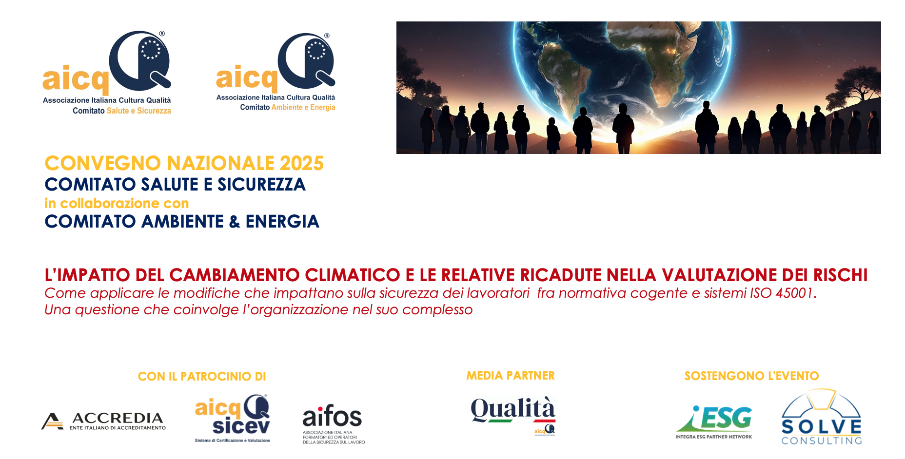 Dal Convegno "L’impatto del cambiamento climatico e le relative ricadute nella valutazione dei rischi"