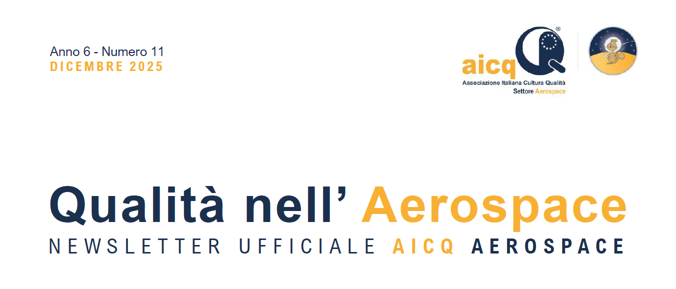 Pubblicato il numero di dicembre 2025 della newsletter del Settore AICQ Aerospace