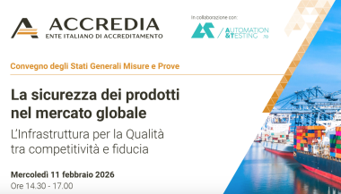 Da Accredia: il Convegno “La sicurezza dei prodotti nel mercato globale”