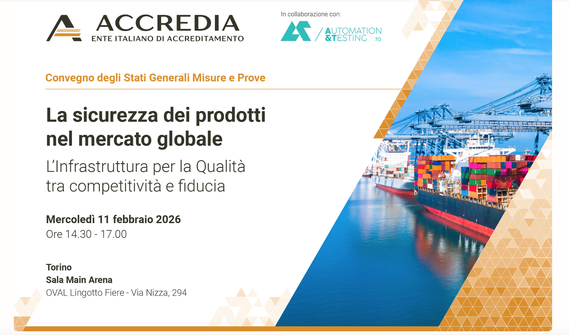 Da Accredia: il Convegno “La sicurezza dei prodotti nel mercato globale”