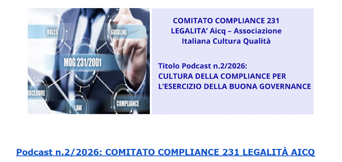 Podcast 2/2026 - Cultura della Compliance per l'esercizio della buona governance