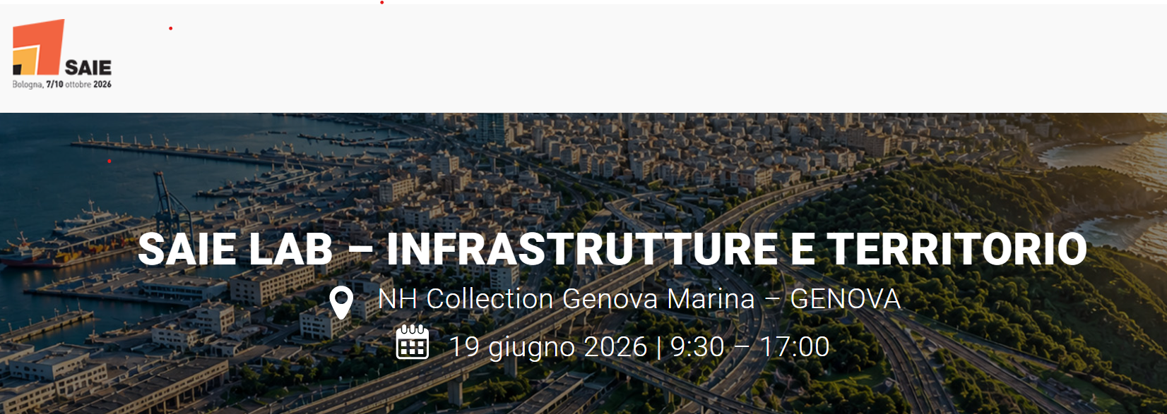 Infrastrutture e territorio - Progetto, sostenibilità, digitalizzazione e manutenzione delle infrastrutture 