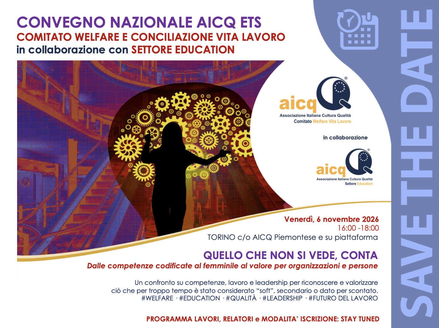 Save the Date - Dal Comitato Welfare e Conciliazione Vita Lavoro con il Settore Education
